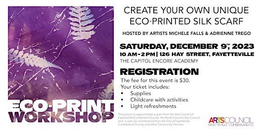 Eco-Print Workshop | The Capitol Encore Academy