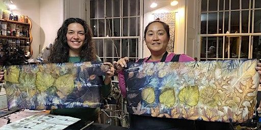Introduction to Eco-printing on paper - studio workshop | The Lansdowne House of Stencils