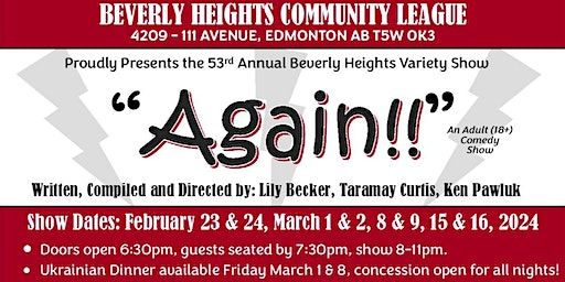 2024 Beverly Heights Variety Show March 2nd, 2024 | Beverly Heights Community Hall