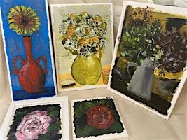 Flower still life painting workshop. | Manchester Craft and Design Centre