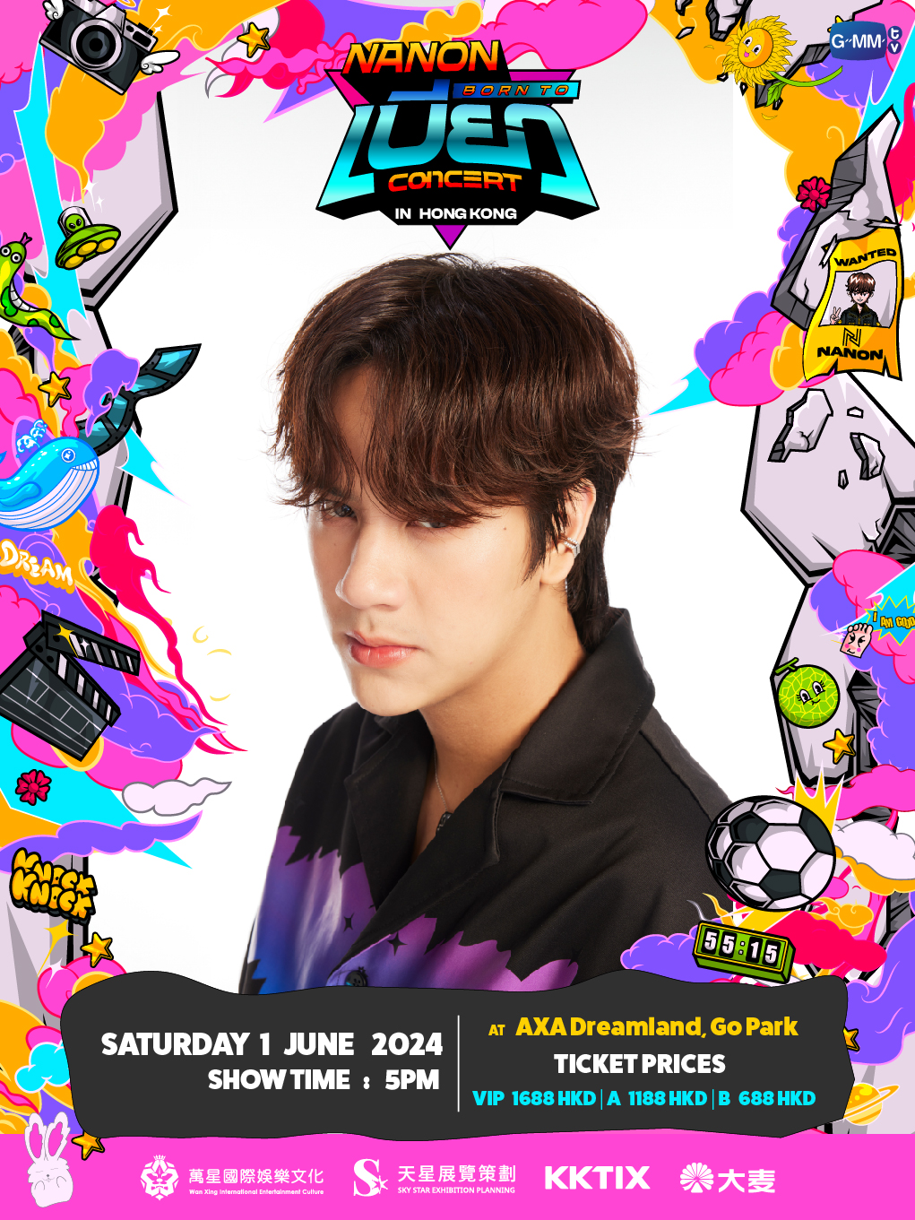 黃樂榮Nanon Born To Beo Concert in HongKong｜演唱會 | 安盛創夢館, Go Park AXA Dreamland, Go Park