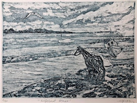 Louise Stebbing - Drypoint with chine collé workshop | Cley Marshes Visitor Centre