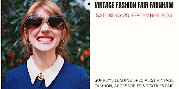 Vintage Fashion Fair Farnham September 2025 | Farnham Maltings