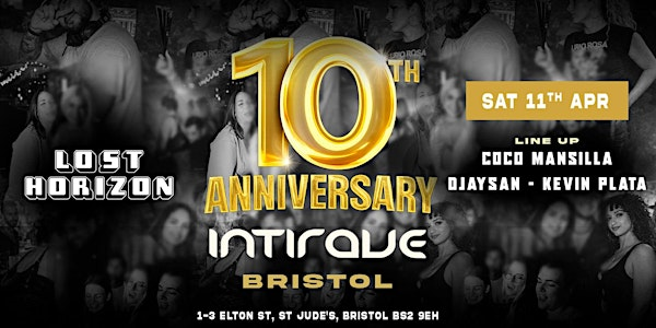 Intirave Bristol 10th ANNIVERSARY - REGGAETON at Lost Horizon | Lost Horizon Arts Centre & Bar