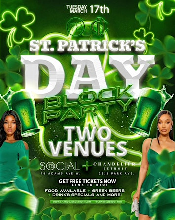 ST PATRICKS DETROIT DAY BLOCK PARTY | Chandelier Detroit