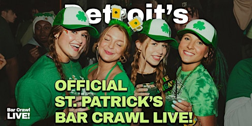 2027 Official Detroit St Patricks Day Bar Crawl By Bar Crawl LIVE! | Exodos Rooftop