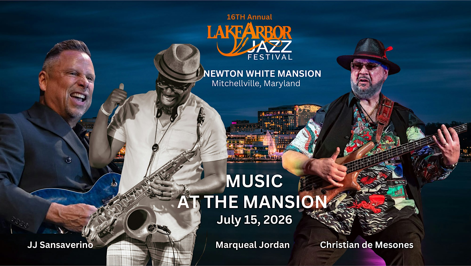 Lake Arbor Jazz Festival " Music at the Mansion" | Newton White Mansion