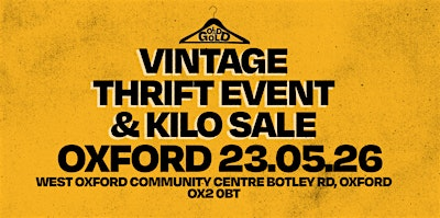 Oxford's BEST Thrift Event & Kilo Sale | OX2 0BT