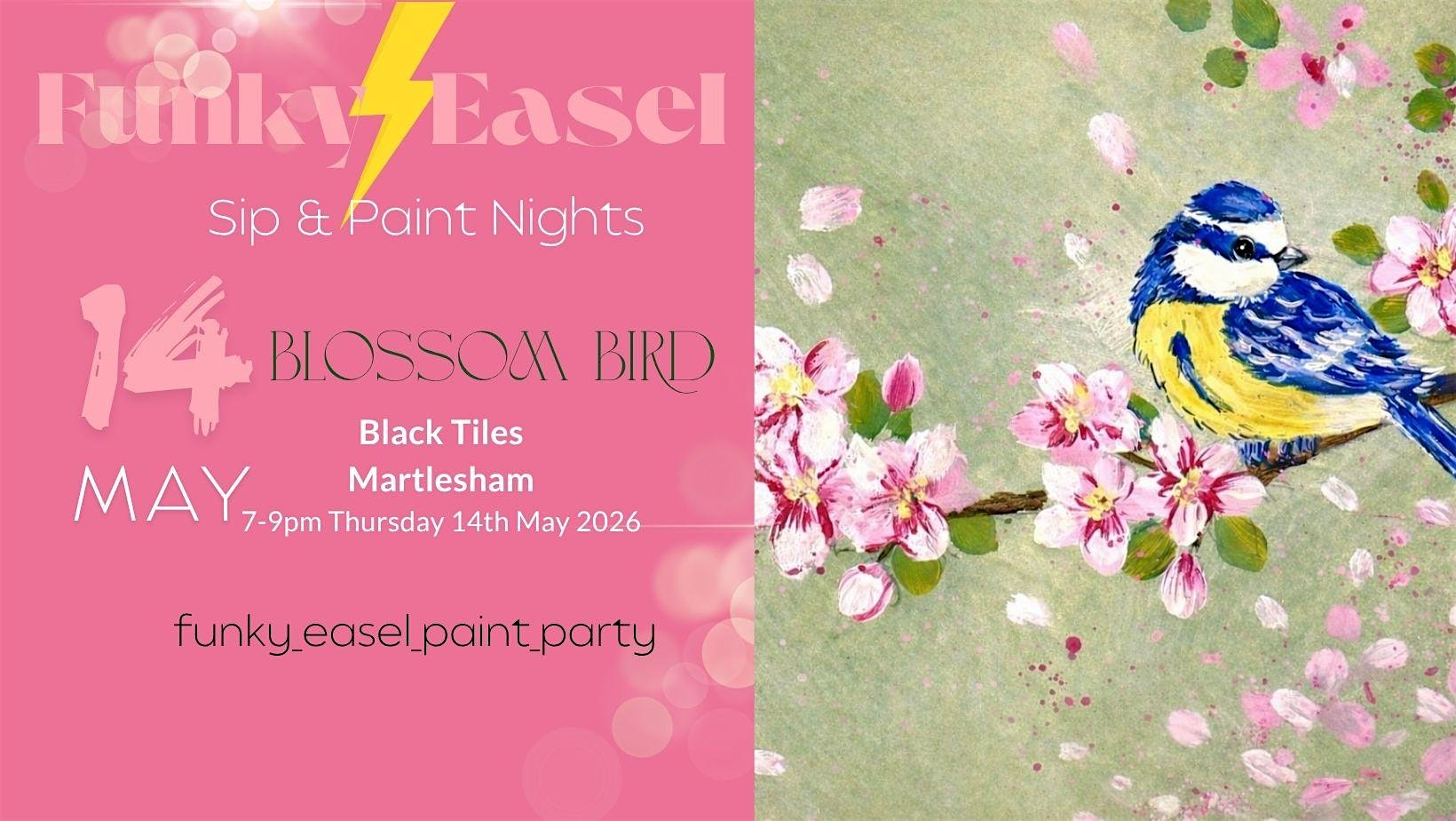 Sip & Paint Night at The Black Tiles, Martlesham | Blacktiles Lane