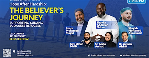 Hope After Hardship: The Believer's Journey (MICHIGAN) | SOHO BANQUET & EVENT CENTER