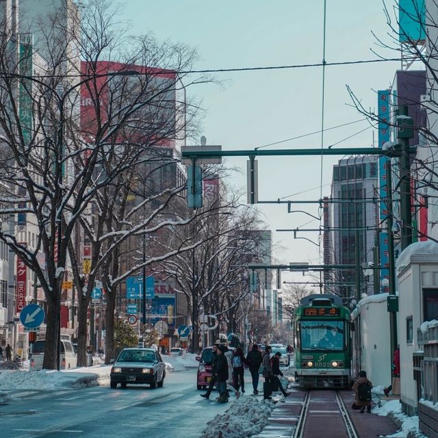 삿포로 최대 번화가 스스키노 