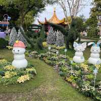 充滿聖誕氣氛的迪士尼樂園