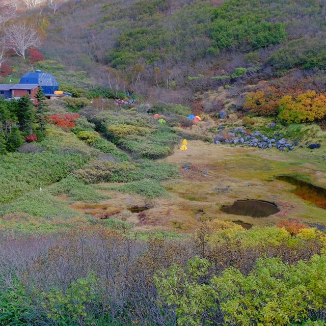紅葉の黒沢池ヒュッテ