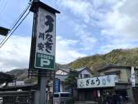 紅葉の名所、香嵐渓🍁にある【うなぎ川安】