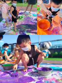 石門全新親子減壓空間！玩水槍+messy play超放電！