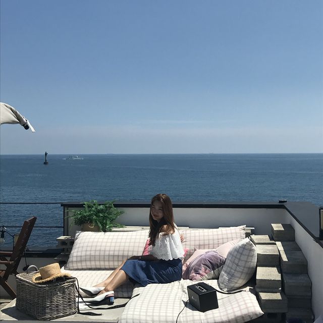 부산 청사포의 뷰좋은카페, 이 카페 루프탑엔 꼭 가야해! 