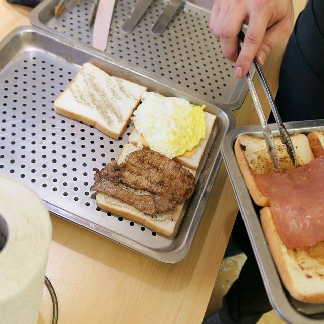晨吉司漢肉排蛋吐司新莊丹鳳店，Q彈香甜的肉排蛋土司