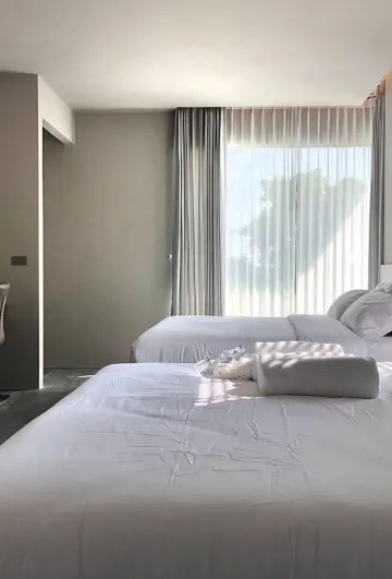 ห้องดีลักซ์เตียงใหญ่ 2 เตียง สำหรับ 2 ท่าน