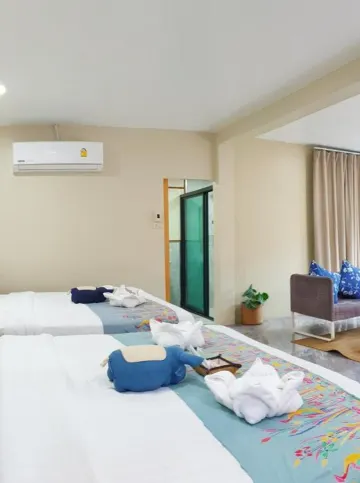 ห้องพักได้ 4 คน-ปลอดบุหรี่