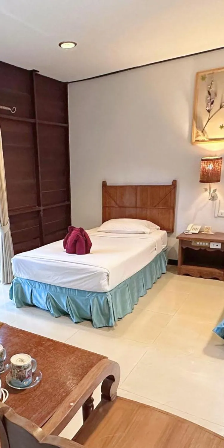 ห้องเตียงแฝดพร้อมพัดลม