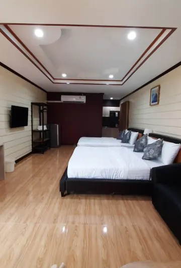 ห้องดีลักซ์พร้อมเตียงควีนไซส์ 2 เตียงปลอดบุหรี่