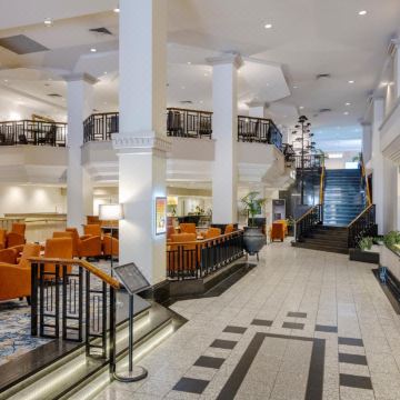 Hotel lobby accommodation in Adelaide, South Australia