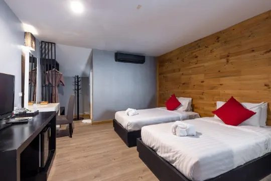 ห้องเตียงแฝดสไตล์ลอฟท์