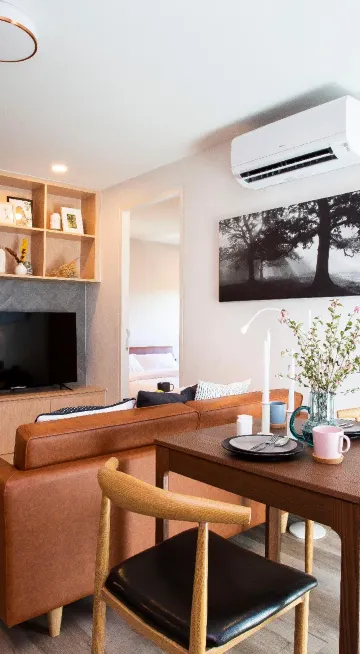 อพาร์ตเมนต์แบบสองห้องนอนสำหรับครอบครัว