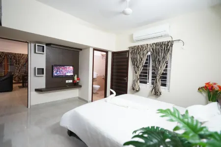 Krishna Vibe Service Apartment Отели рядом со станцией Tiruchirappalli Railway Station