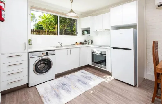 椰子樹在海灣酒店