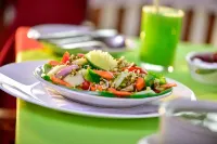 Beach and Lake Ayurvedic Resort, Kovalam - Breakfast