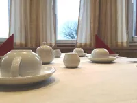 Häuser der Villa Italia - breakfast