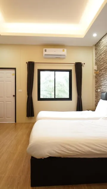 ห้องเตียงแฝด พร้อมวิวภูเขา