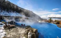 Galaxy 3BR Modern Home with Fireplace Outdoor Spa - Hot Springs