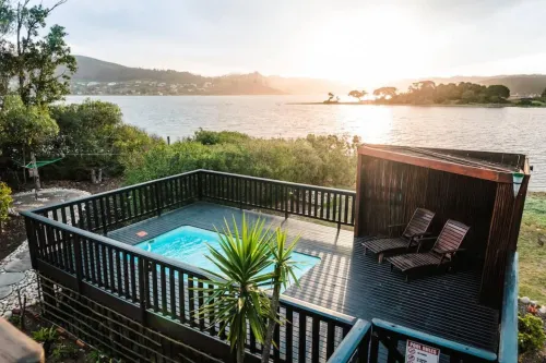 Oyster Creek Lodge - Parkplatz