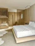 Gluck Bloom, Japandi-style stay with Bath tub