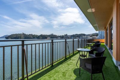 ホテルからの眺望 胡蝶蘭の写真