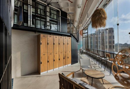 캡슐 호텔 내부