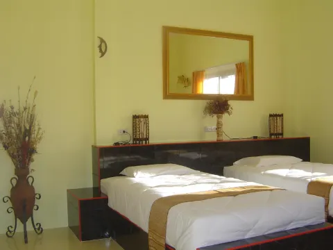 บังกะโลแบบหนึ่งห้องนอนเตียงแฝด