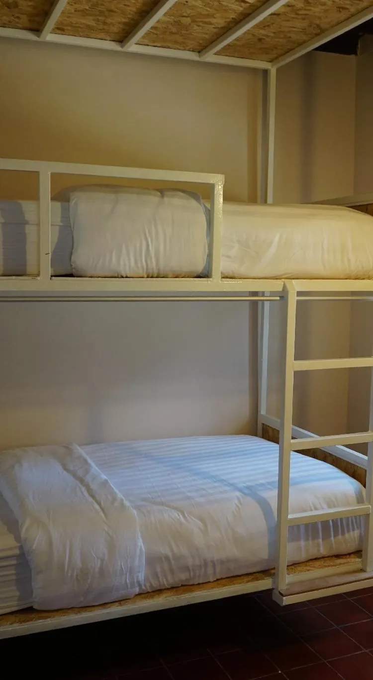 ห้องราคาประหยัดเตียงแฝดพร้อมห้องน้ำส่วนกลาง