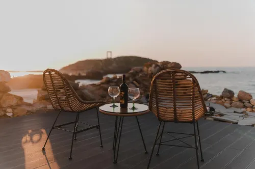 Portara Seaside Luxury Suites - Parvekkeita