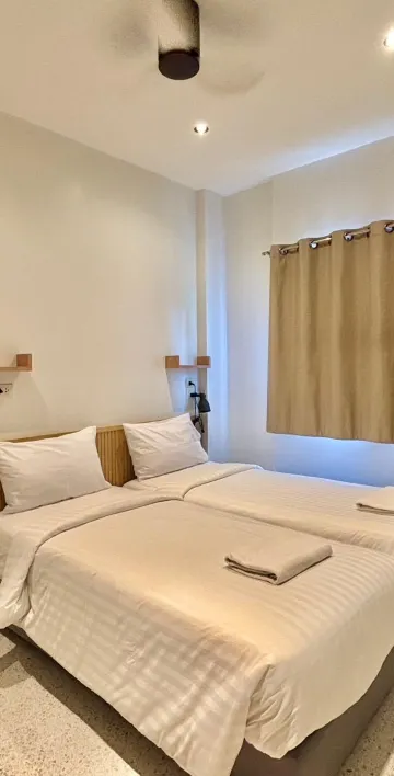 ห้องทวินวิวสวนสำหรับ 2 ท่าน พร้อมเตียงเดี่ยว 2 เตียง - ปลอดบุหรี่