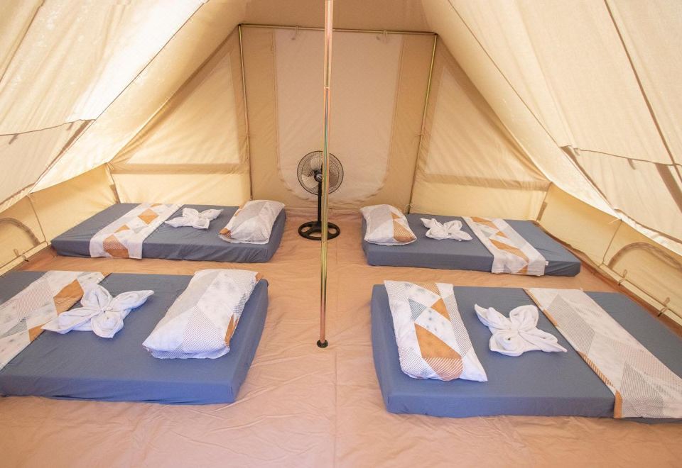 깨끗한 텐트 내부