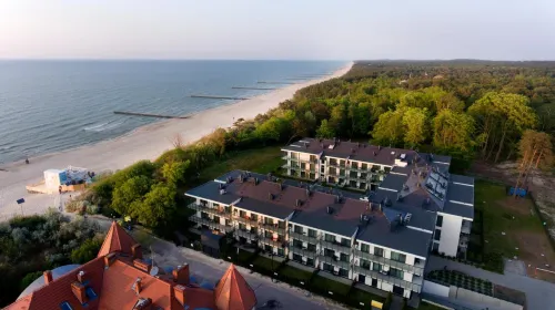 Ground floor apartment with a garden in Niechorze Hotels in Niechorze