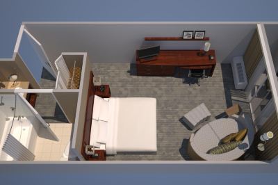 共有エリア コートヤード バイ マリオット デトロイト ディアボーンの写真