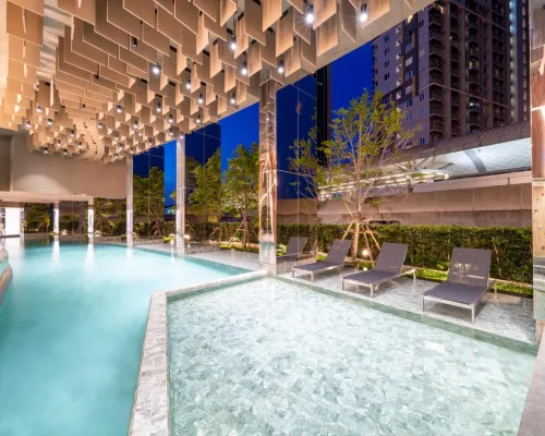 Oakwood Suites Tiwanon Bangkok Hoteles cerca de Estación de MRT Tao Poon