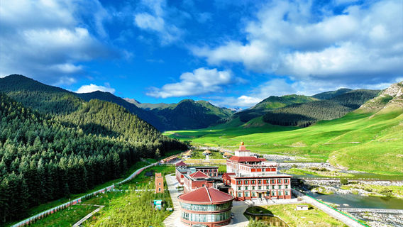 Qilian Mountains Binggou River Scenic Area