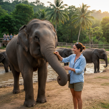 Elephant Interactions in Phuket