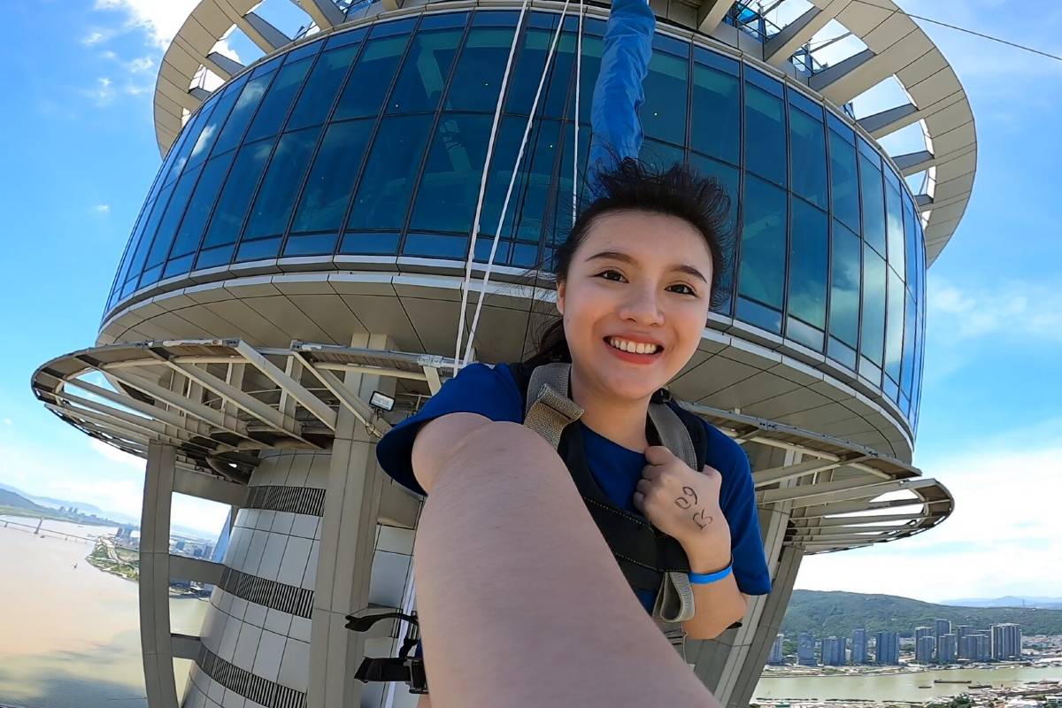 Macau Observation Tower high jump