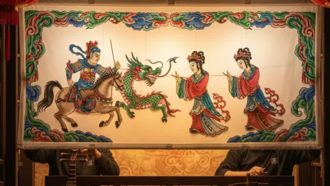Shadow Play Watching in Xi'an attraction in Xi'an